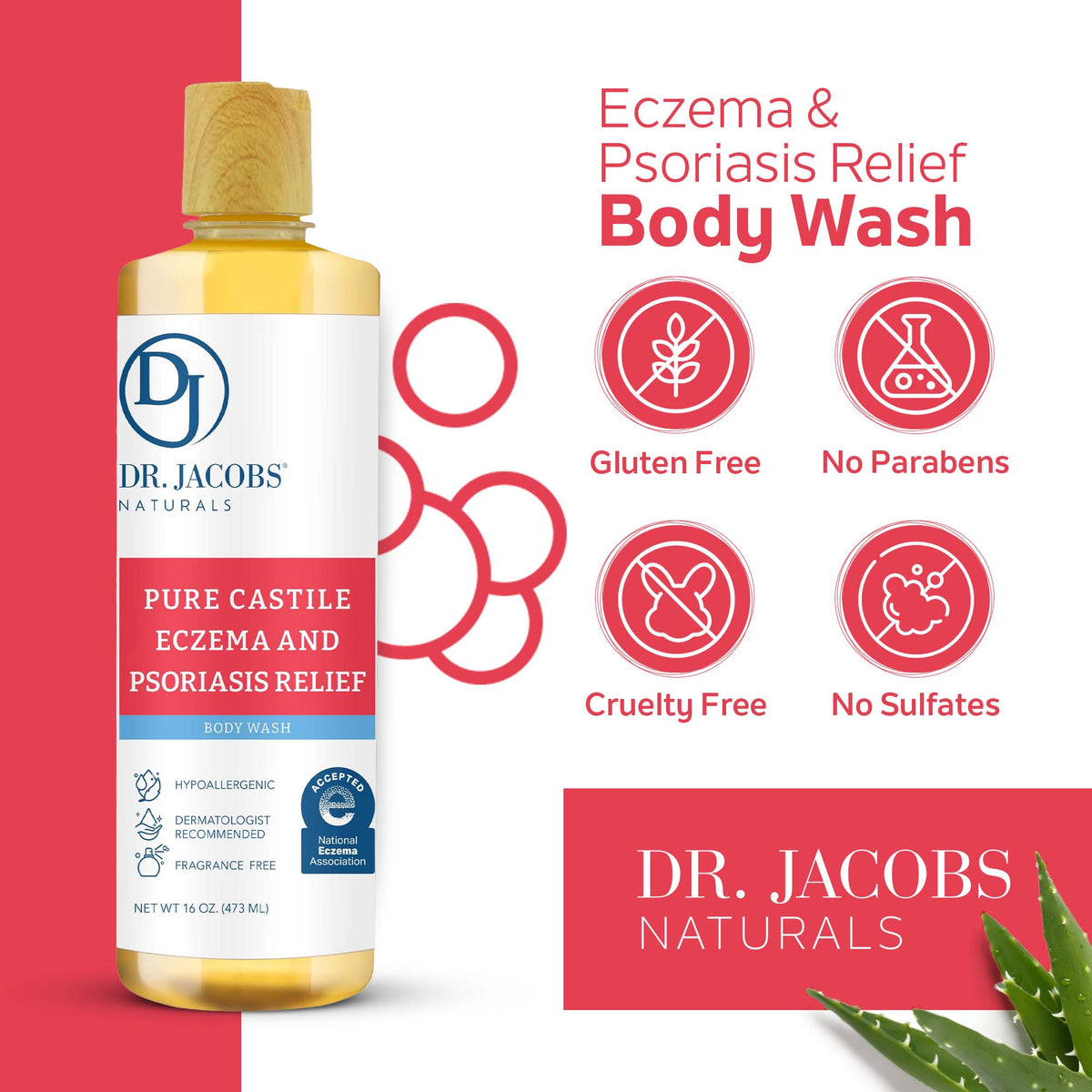 Practical Living Eczema and Psoriasis Relief Body Wash for daily home and personal routines with bath body and hygiene