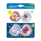 Daily Care Advantage Glow-in-the-Dark Baby Pacifier, Stage 1, Fully Symmetrical Soother with Soft Silicone Bulb for daily home and personal routines with baby care and kids products