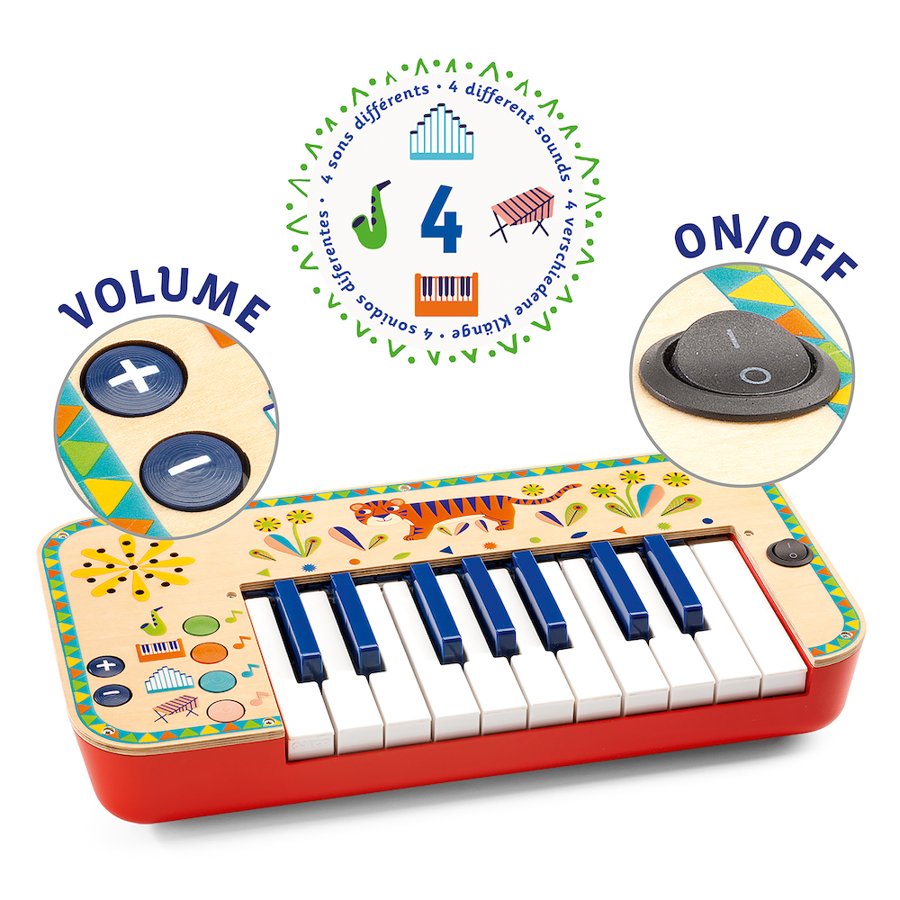 Everyday Home Animambo Synthesizer Musical Instrument made from FSC Certified Wood for daily home and personal routines with baby care and kids products