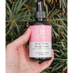 Daily Care Facial Toner with Witch Hazel and Rose Petal Water for daily home and personal routines with facial skin and sun care