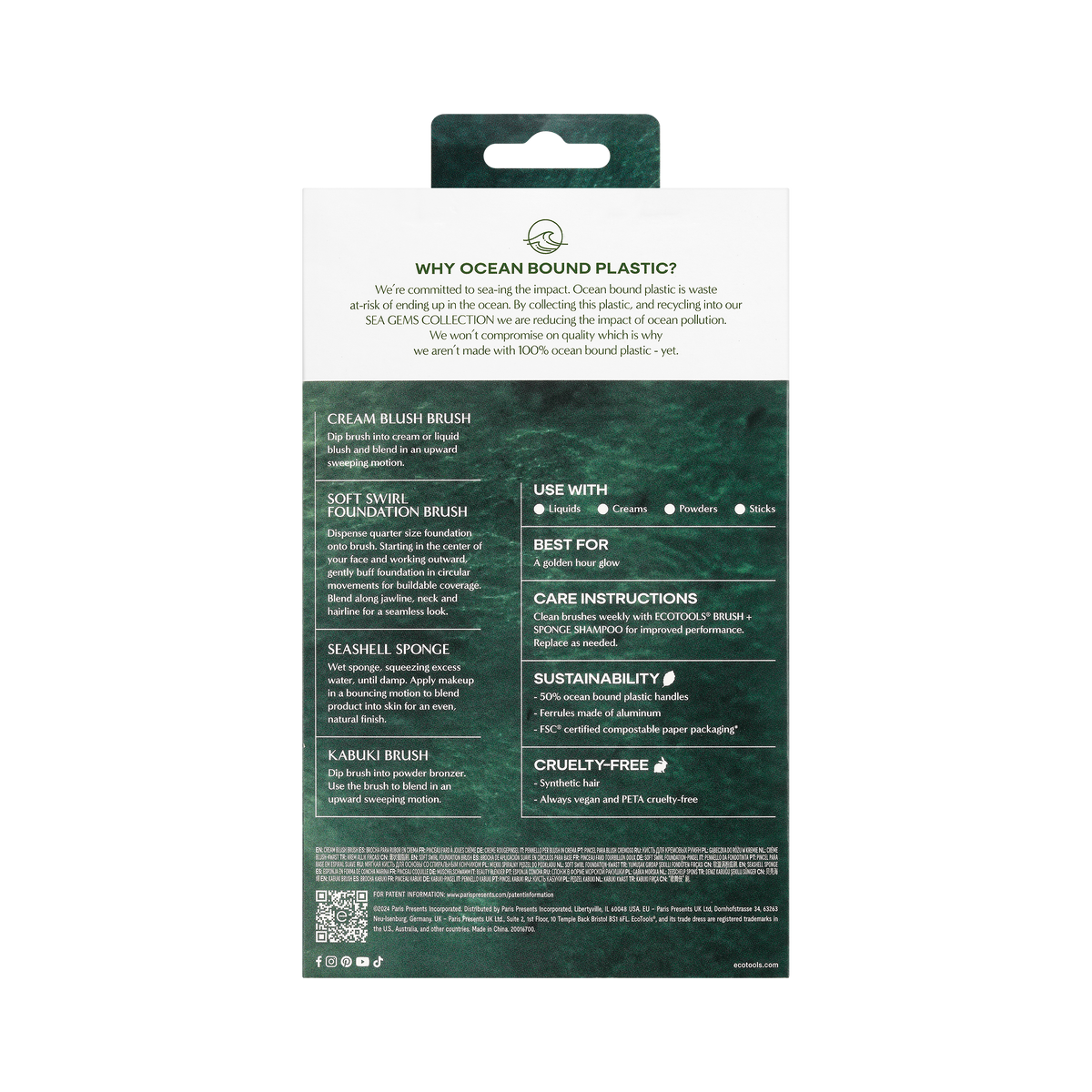 Routine Ready Eco Sea Gems Face Set for daily home and personal routines with facial skin and sun care