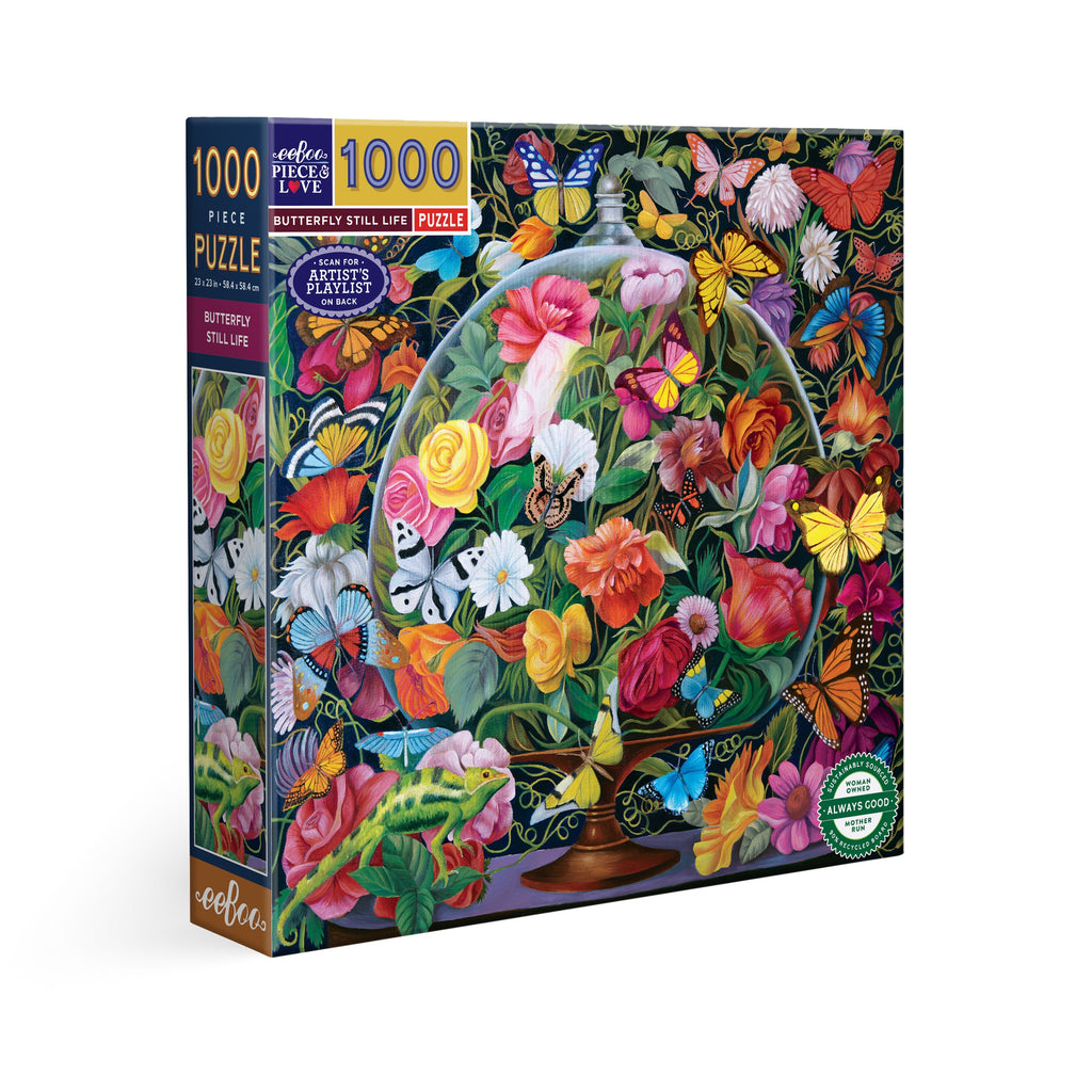 Butterfly Still Life 1000 Piece Puzzle