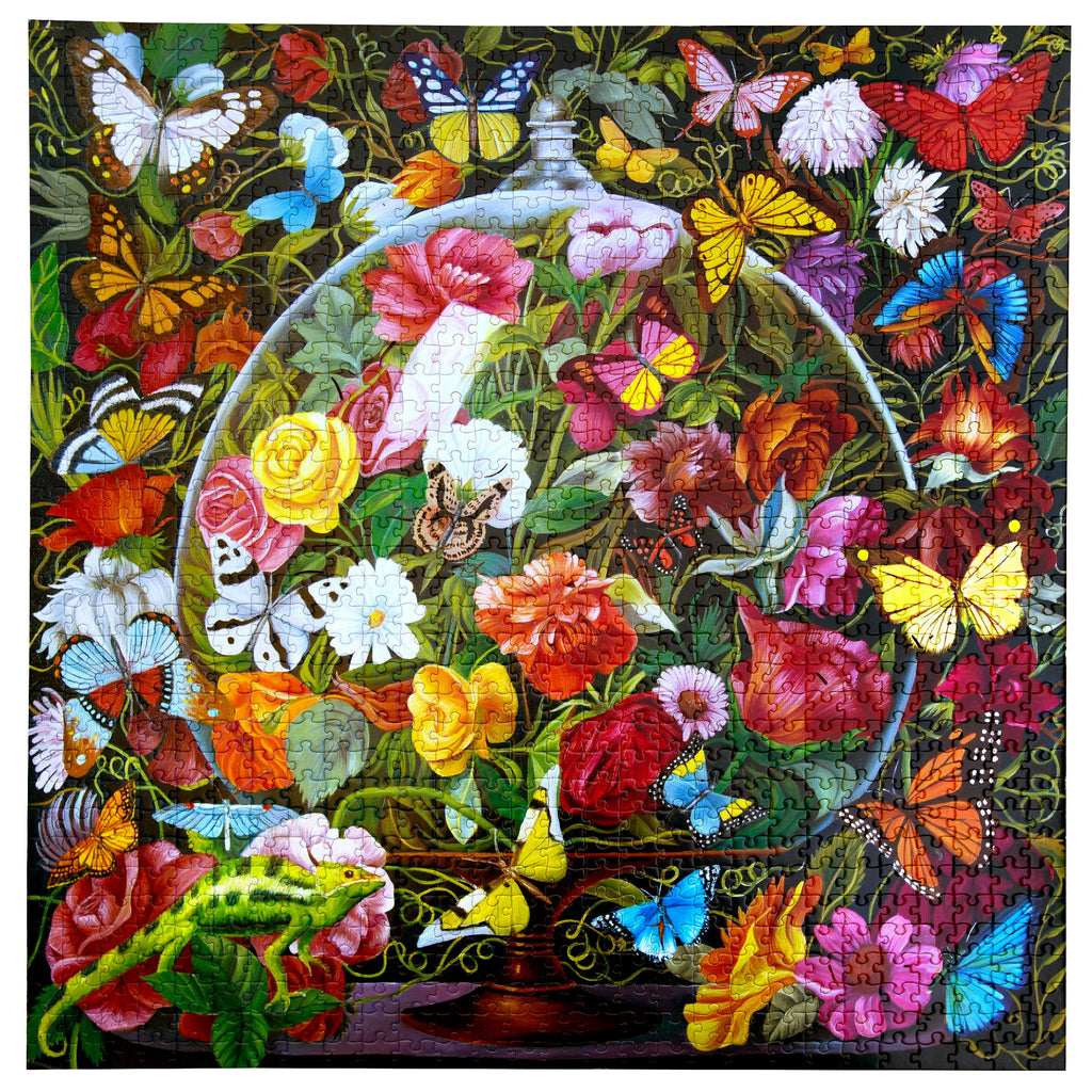 Daily Care Butterfly Still Life 1000 Piece Puzzle for daily home and personal routines with general everyday essentials