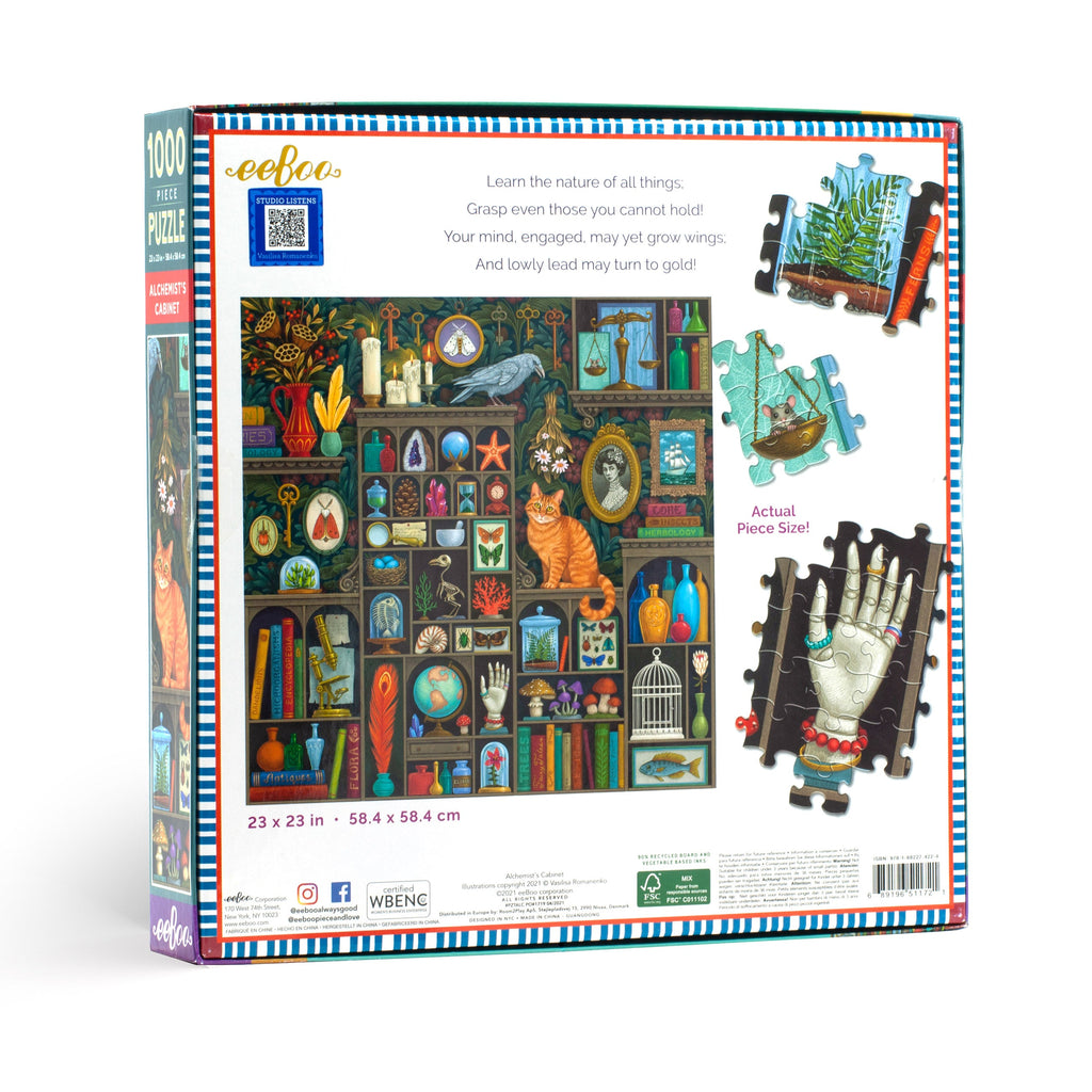 Daily Care Alchemist s Cabinet 1000 Piece Puzzle for daily home and personal routines with general everyday essentials