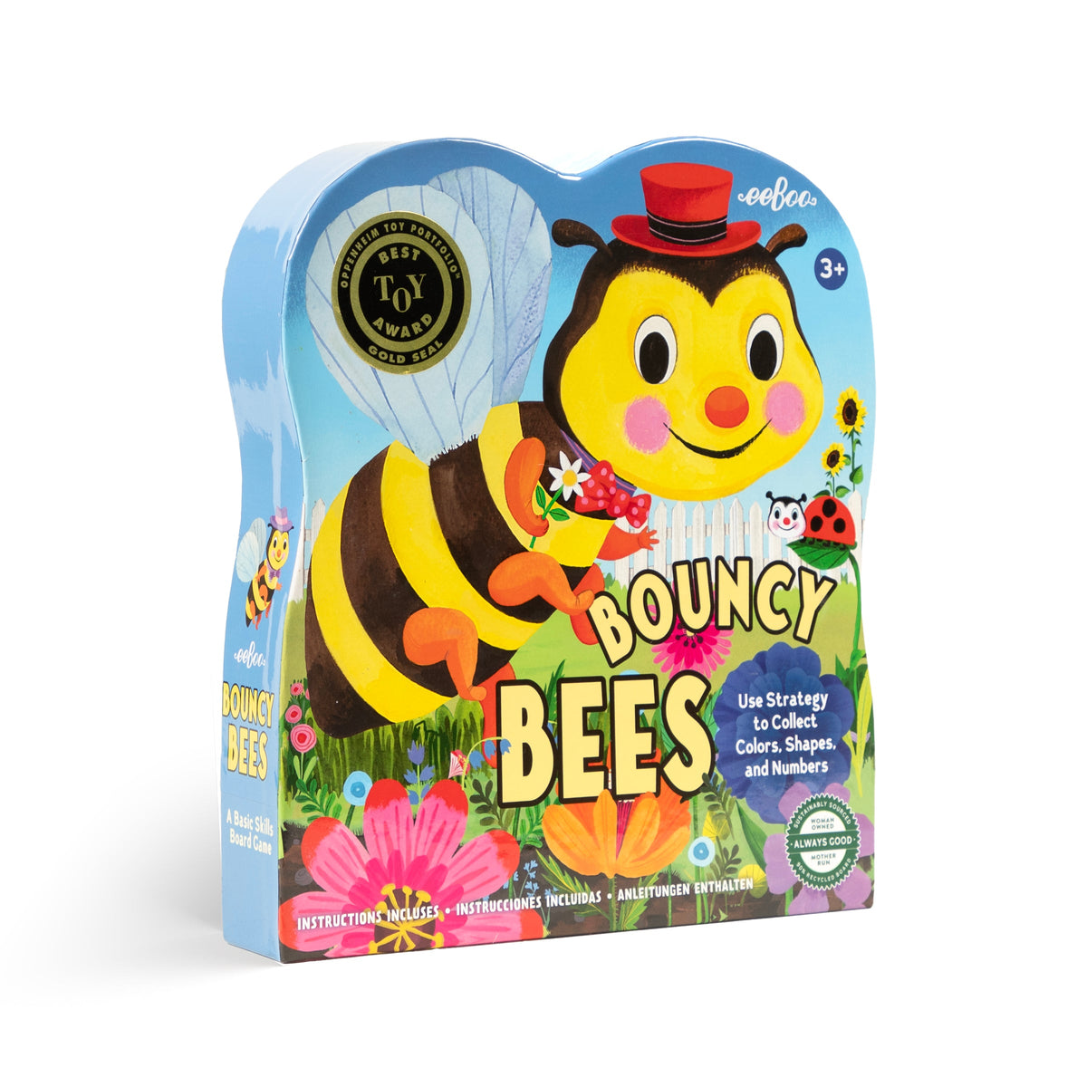 Bouncy Bees Shaped Game, Ages 3+