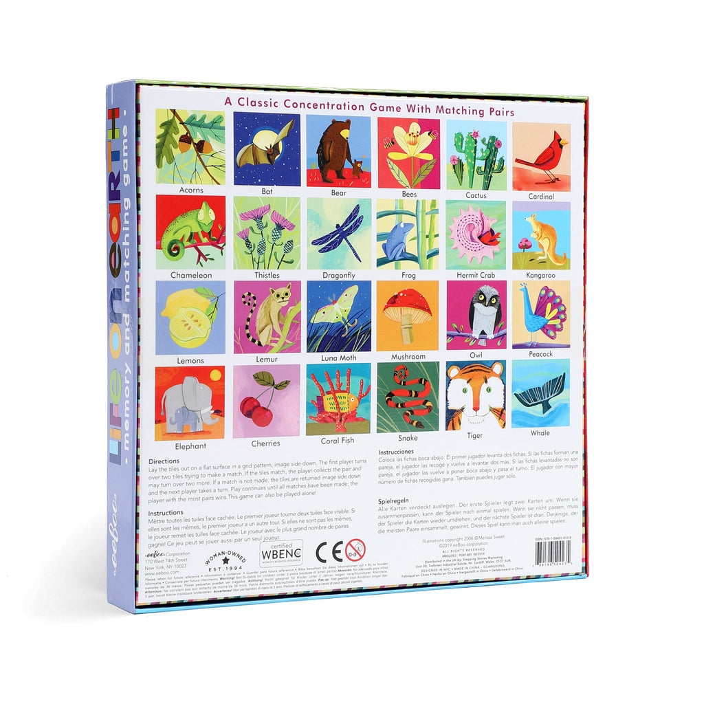 Home Essentials Life on Earth Memory and Matching Game, Ages 3+ for daily home and personal routines with general everyday essentials