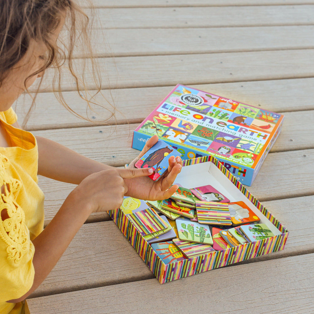 Home Essentials Life on Earth Memory and Matching Game, Ages 3+ for daily home and personal routines with general everyday essentials