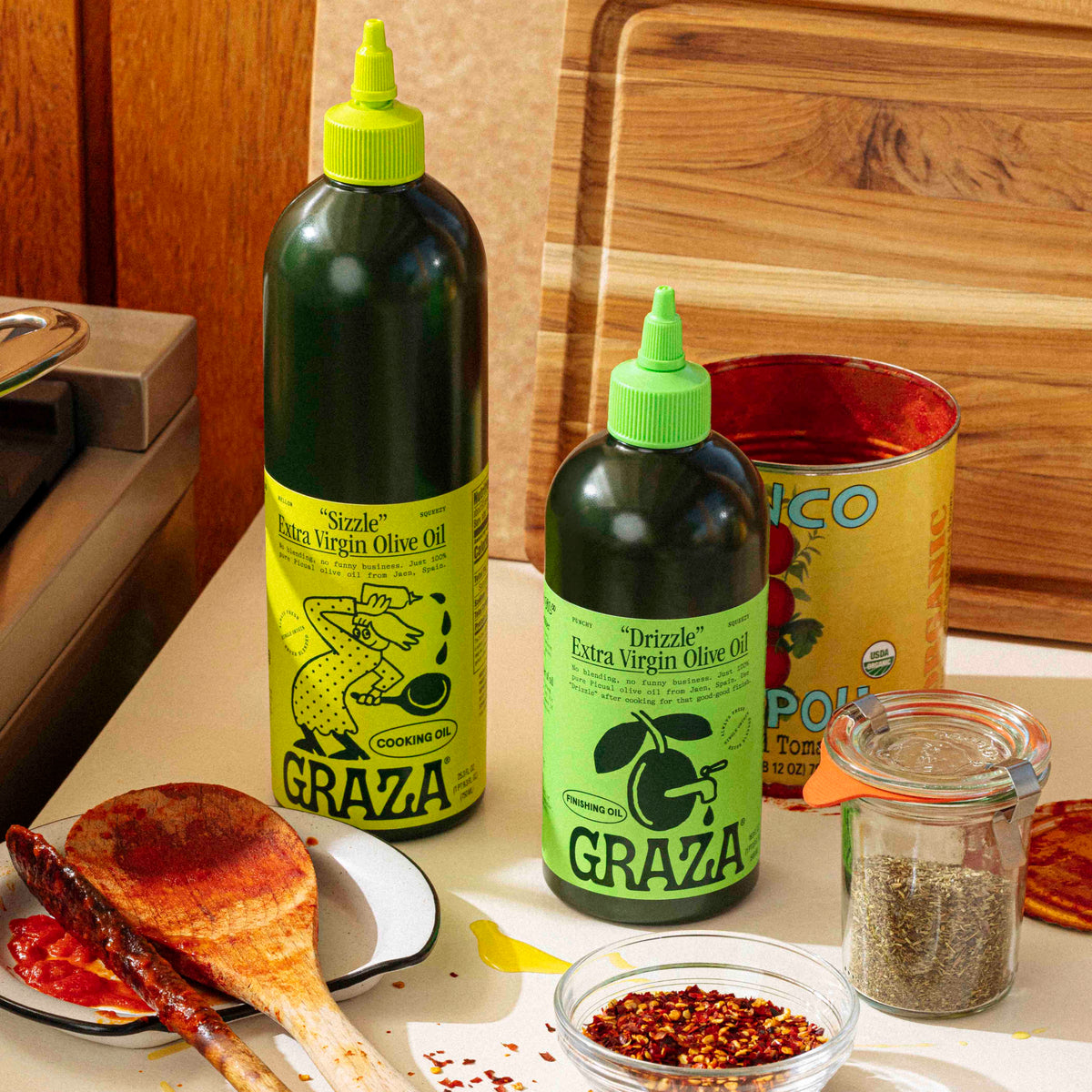 Routine Ready Drizzle Extra Virgin Olive Oil - For Finishing for daily home and personal routines with pantry foods and beverages