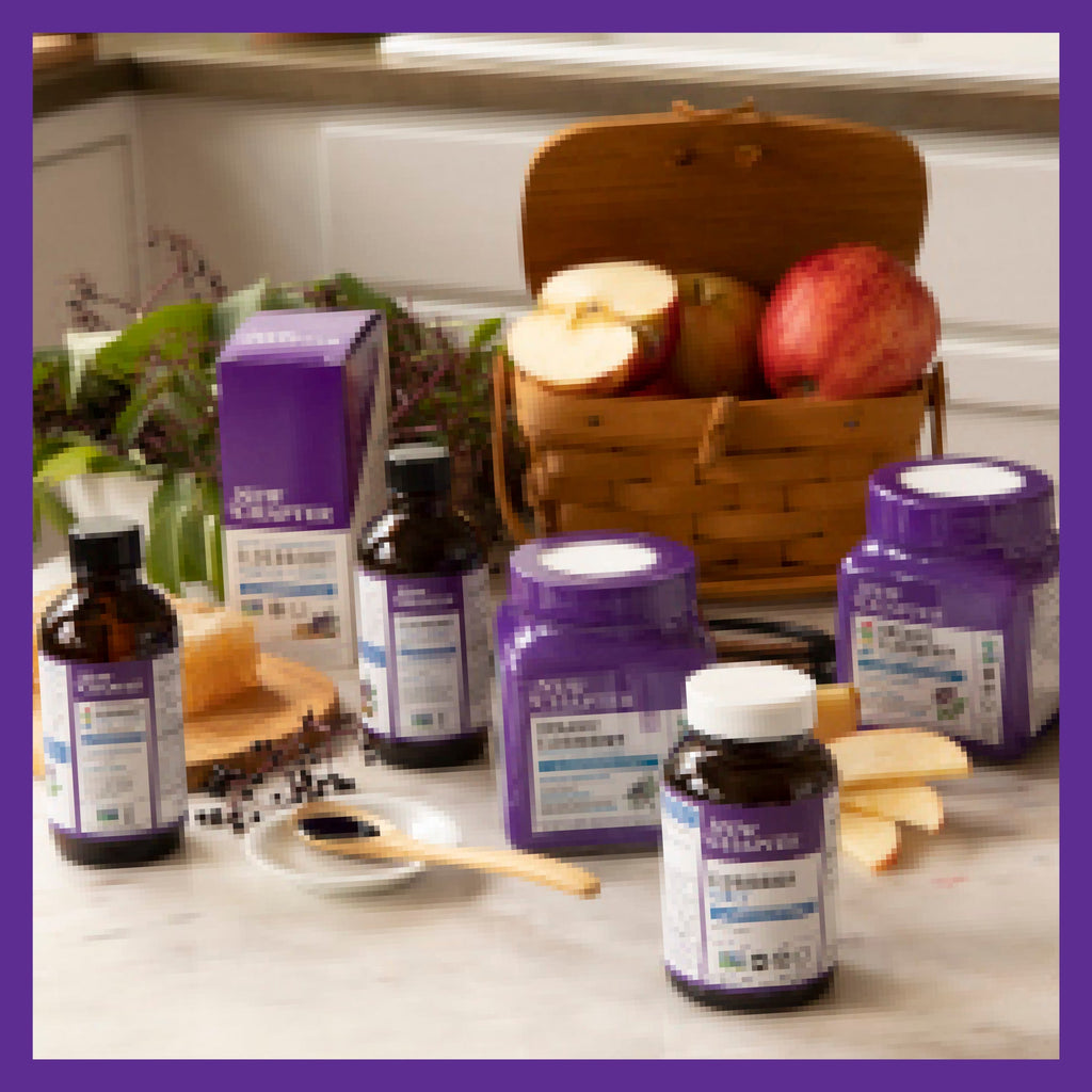 Daily Care Elderberry Gummies, Organic Whole-Food Gummies for Immune Support for daily home and personal routines with pantry foods and beverages