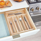 Home Essentials Expandable Wood Cutlery Tray for daily home and personal routines with cookware food storage and kitchen tools
