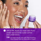 Daily Care Age Defying Rejuvenating Retinol Alternative Eye Balm for daily home and personal routines with facial skin and sun care