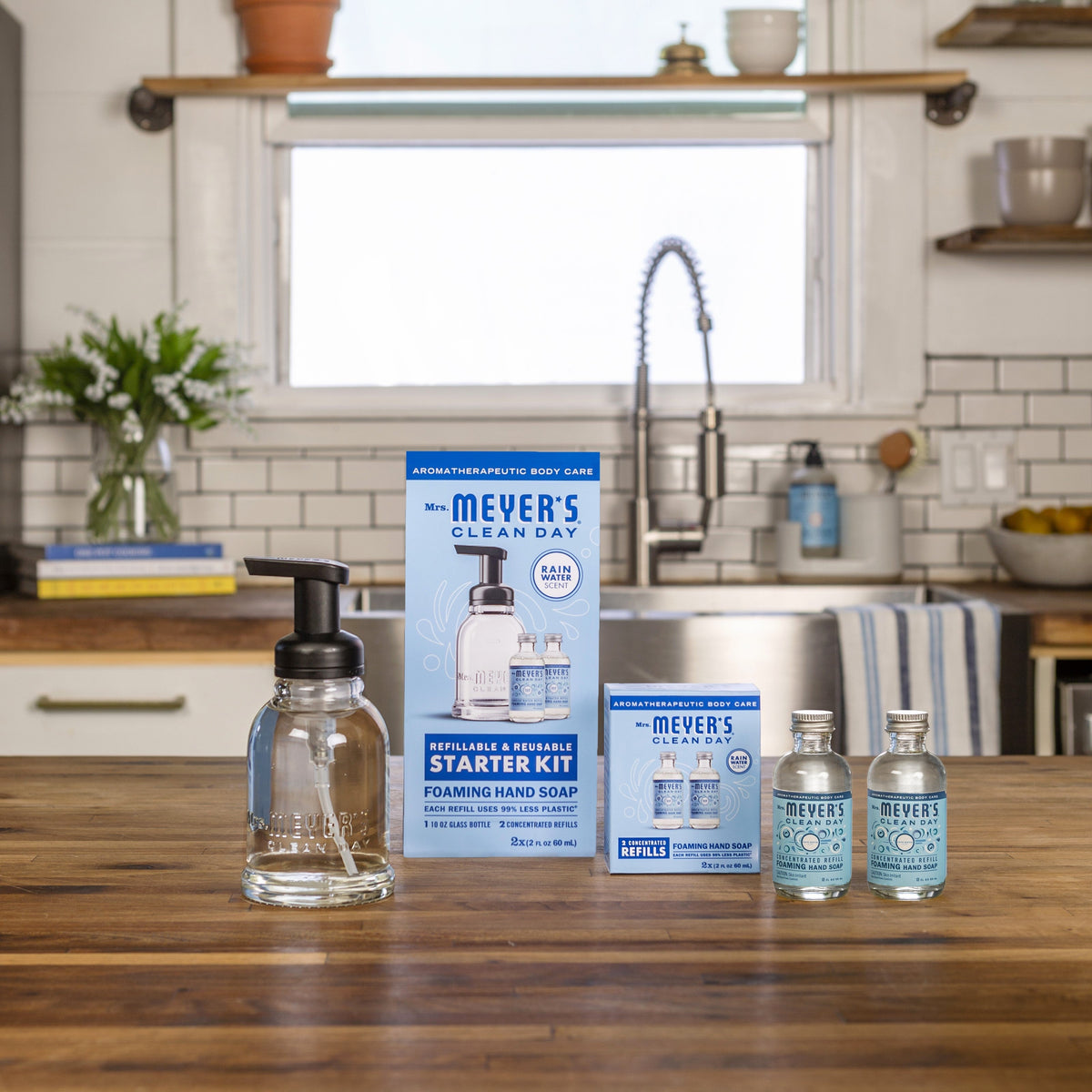 Practical Living Foaming Hand Wash Concentrate Starter Set for daily home and personal routines with bath body and hygiene