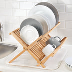 Daily Care Bamboo Folding Collapsible Dish Drying Rack for daily home and personal routines with general everyday essentials
