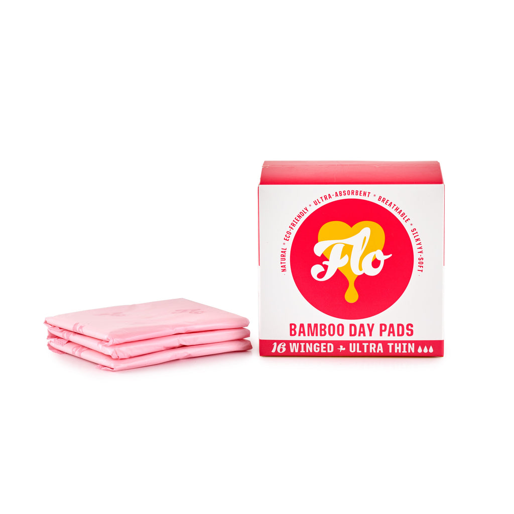 Flo Organic Bamboo Day Period Pads (Winged)