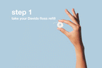 Routine Ready Hydroxi Expanding Dental Floss, Refillable Dispenser for daily home and personal routines with oral care