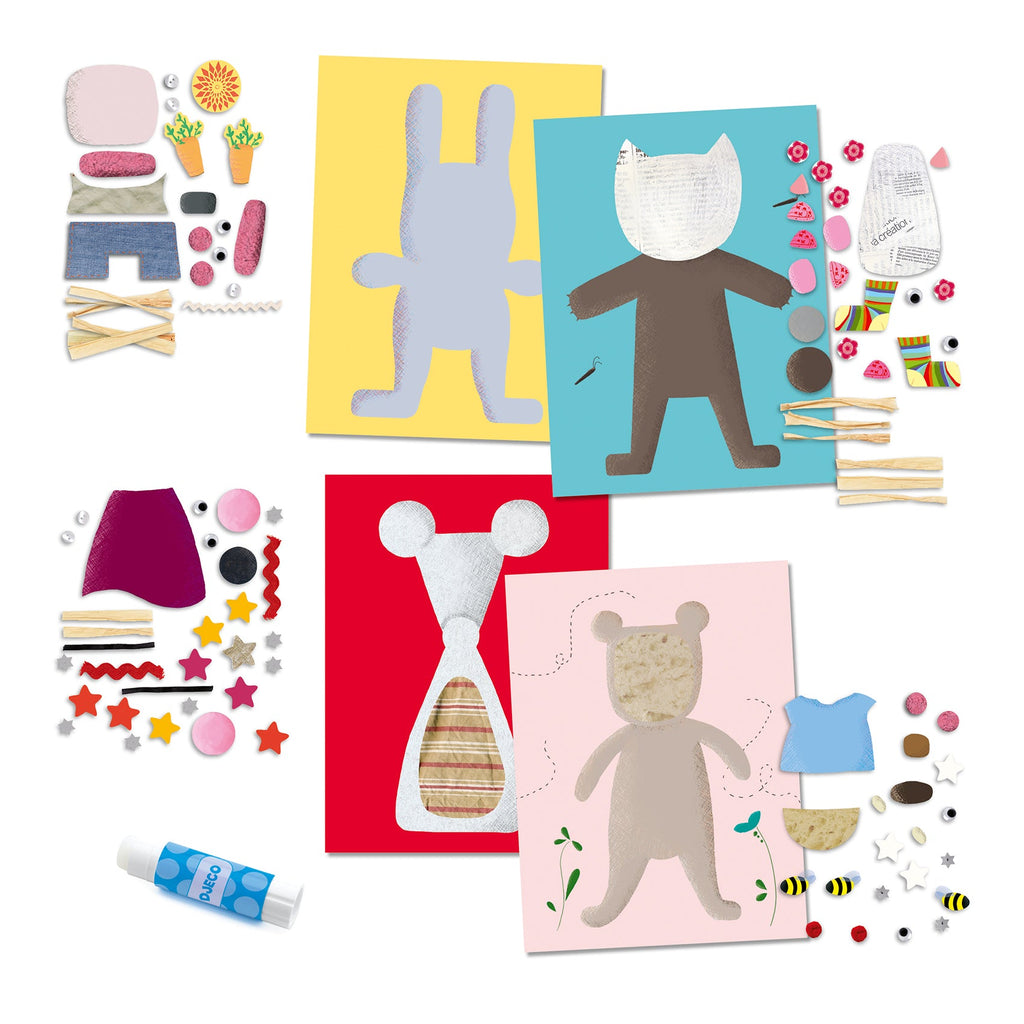 Home Essentials Collages for Little Ones Craft Kit made with FSC Certified Paper for daily home and personal routines with general everyday essentials