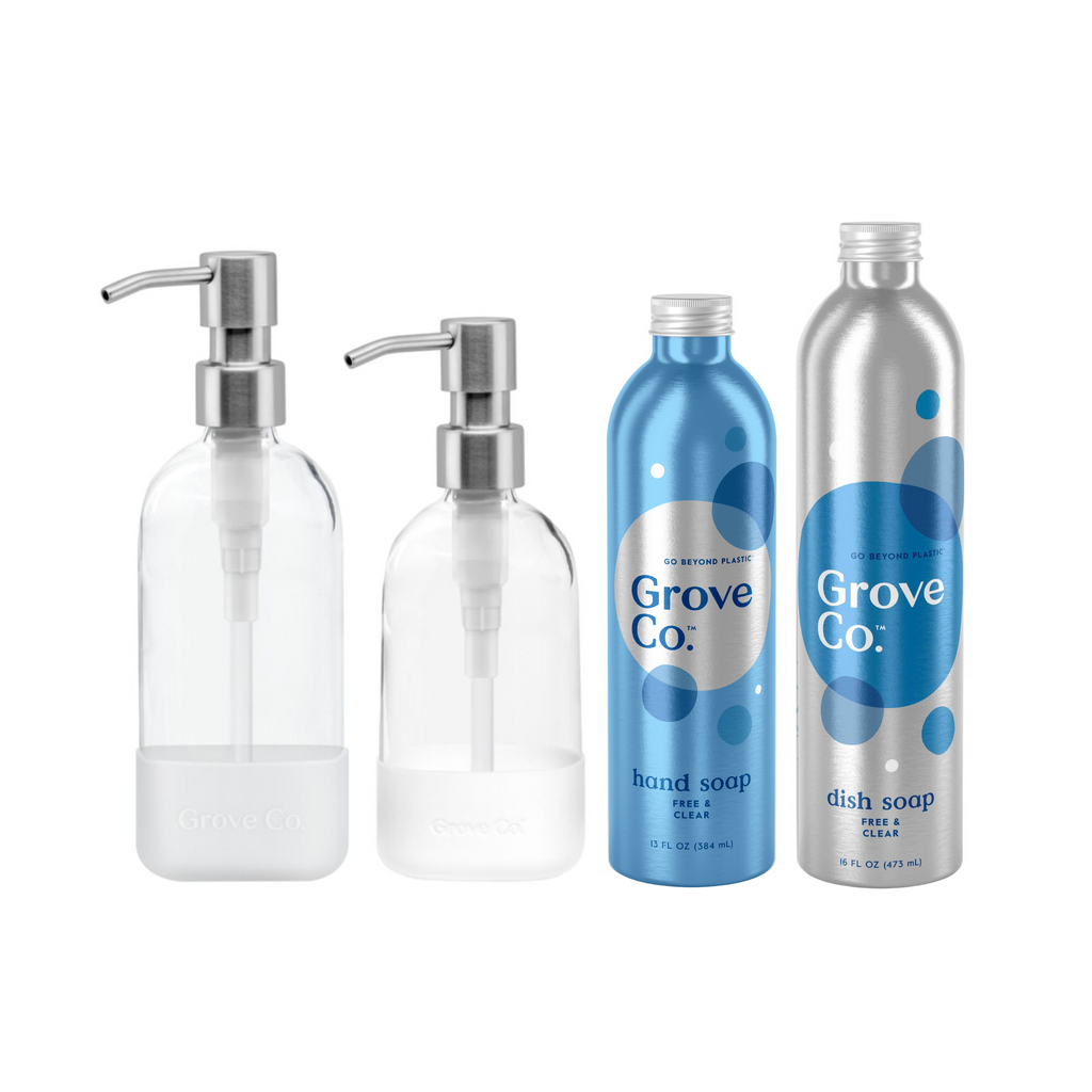 Daily Care Hand and Dish Soap Starter Set for daily home and personal routines with cleaning laundry and paper products