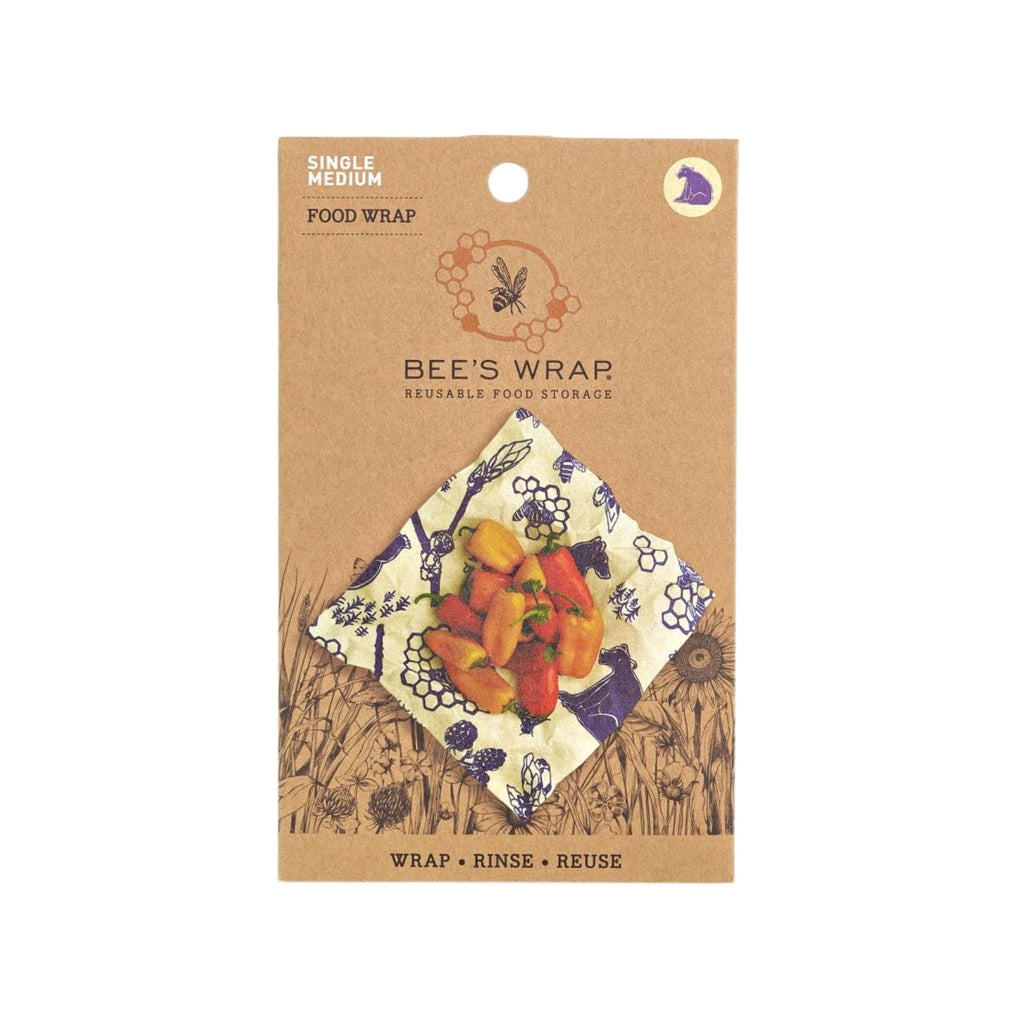 Practical Living Beeswax Wrap for Food - Medium for daily home and personal routines with pantry foods and beverages