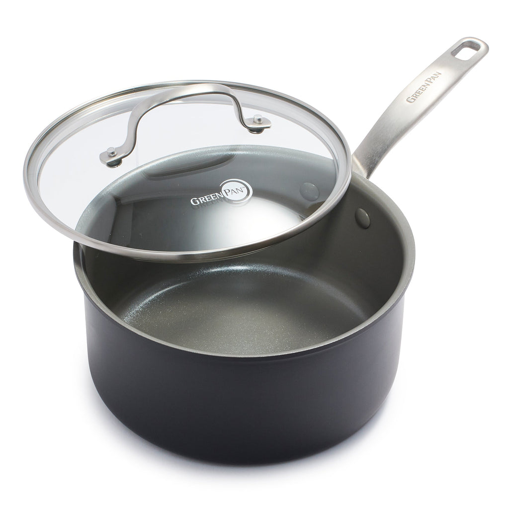 Routine Ready Chatham Nonstick, Ceramic Sauce Pan with Lid, 3 qt for daily home and personal routines with cookware food storage and kitchen tools