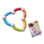 Daily Care Color Snake Wooden Rattle and Fidget Toy - sustainably sourced wood for daily home and personal routines with baby care and kids products