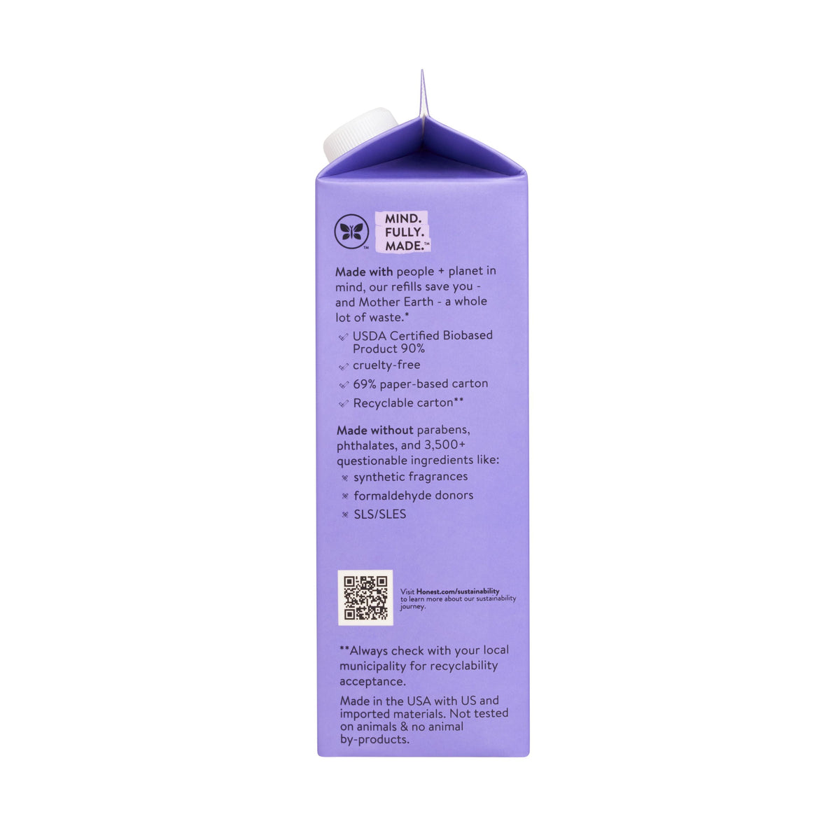 Daily Care Bubble Bath, Carton Refill for daily home and personal routines with bath body and hygiene