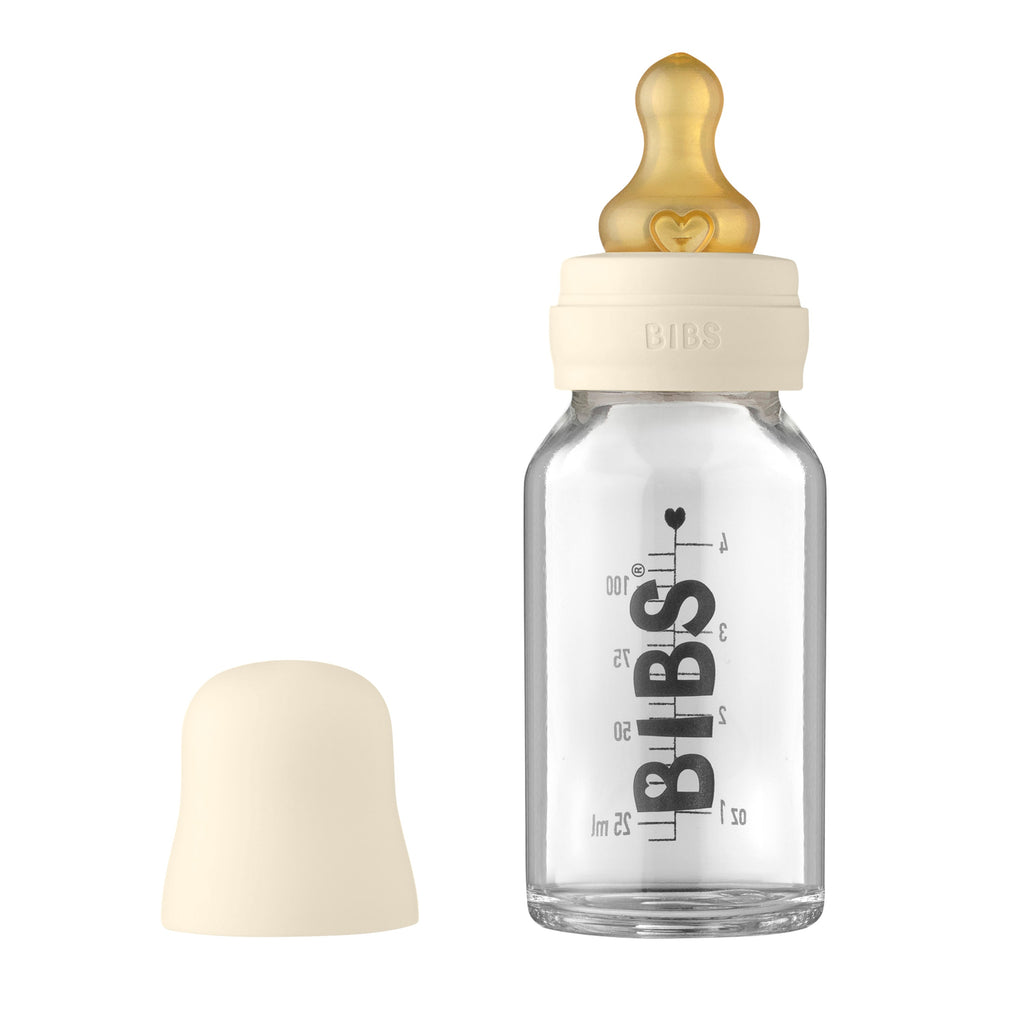Practical Living Glass Baby Bottle with Natural Rubber Nipple Set - Slow Flow 0+ Months for daily home and personal routines with baby care and kids products