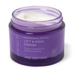 Routine Ready Age Defying Hyaluronic DMAE Lift and Firm Cream for daily home and personal routines with facial skin and sun care