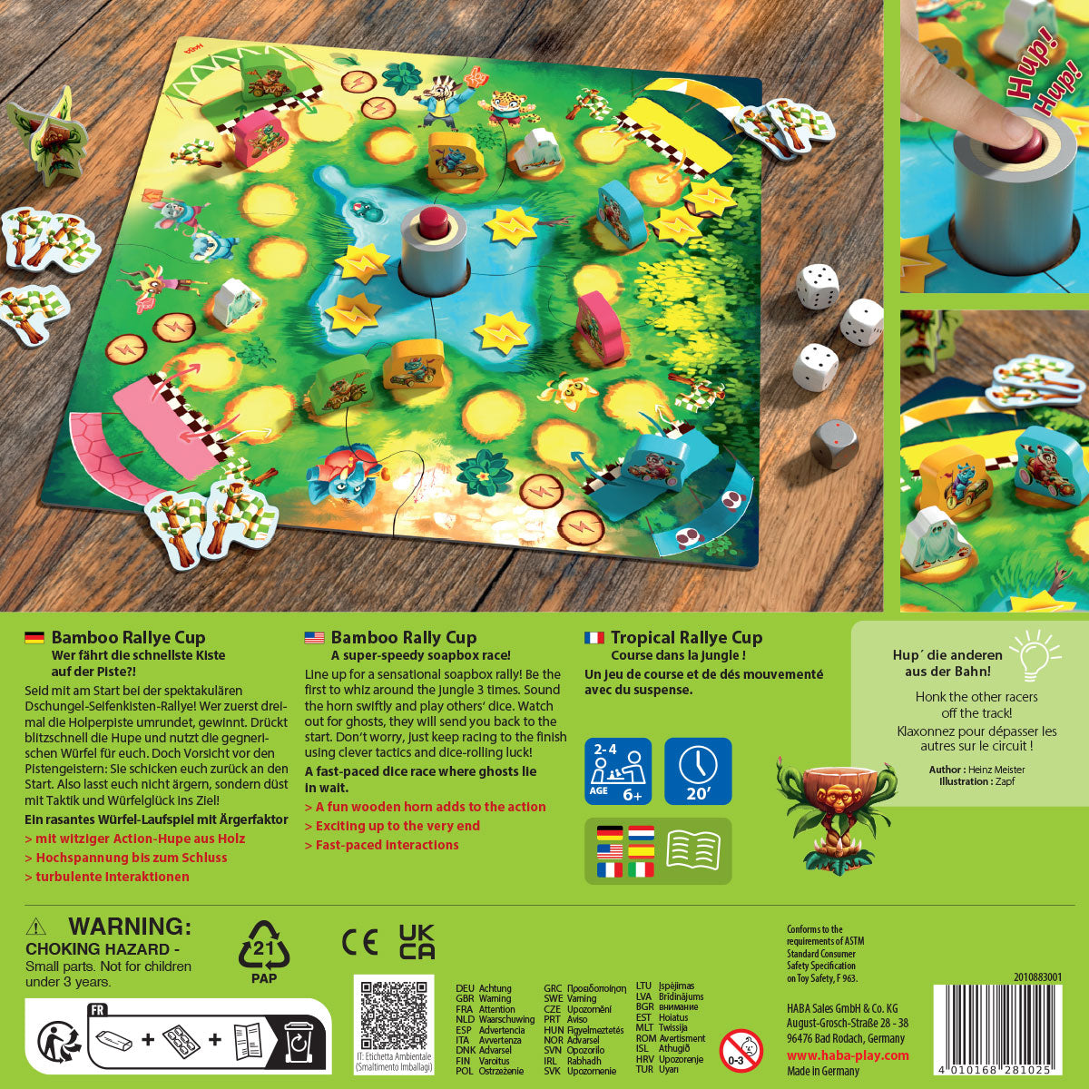 Home Essentials Bamboo Rally Cup Hype in the Jungle Game, 6+ Years for daily home and personal routines with baby care and kids products