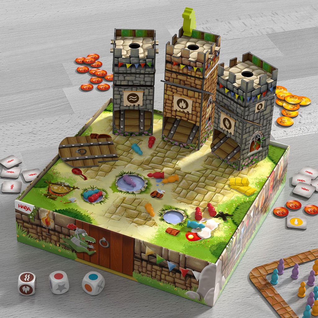Routine Ready Knuckling Knights 3D Board Game - Dragon Spectacle, 4+ Years for daily home and personal routines with baby care and kids products