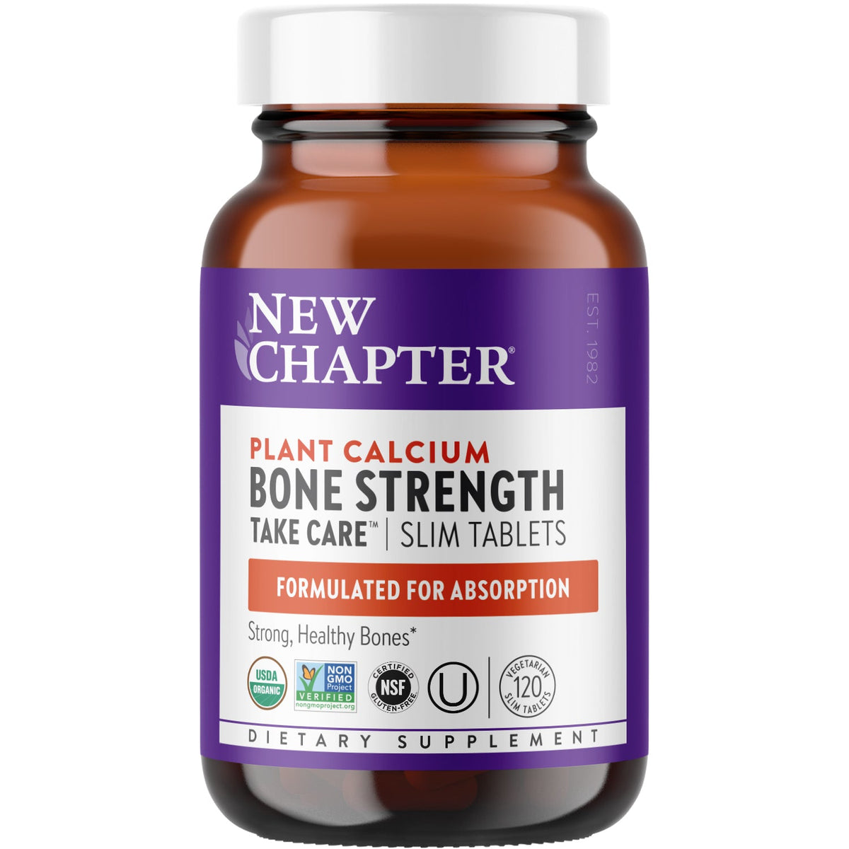 Bone Strength Take Care™, Organic Plant Calcium for Strong Healthy Bones