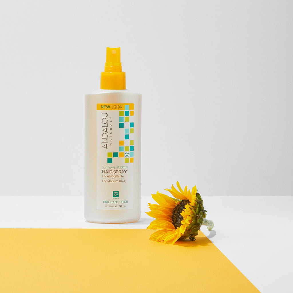 Practical Living Brilliant Shine Sunflower and Citrus Hair Spray for daily home and personal routines with hair care