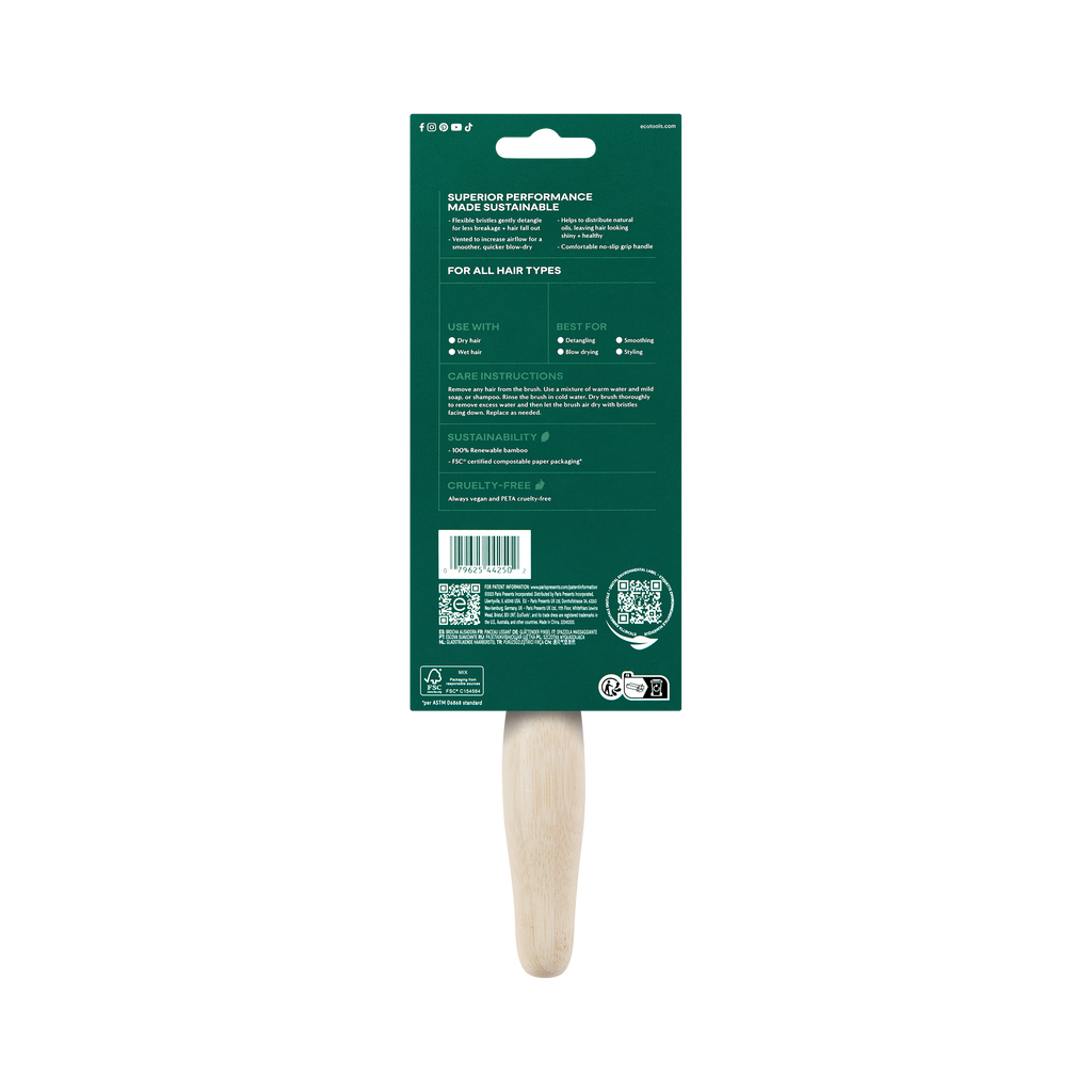 Practical Living Eco Smoothing Brush for daily home and personal routines with hair care