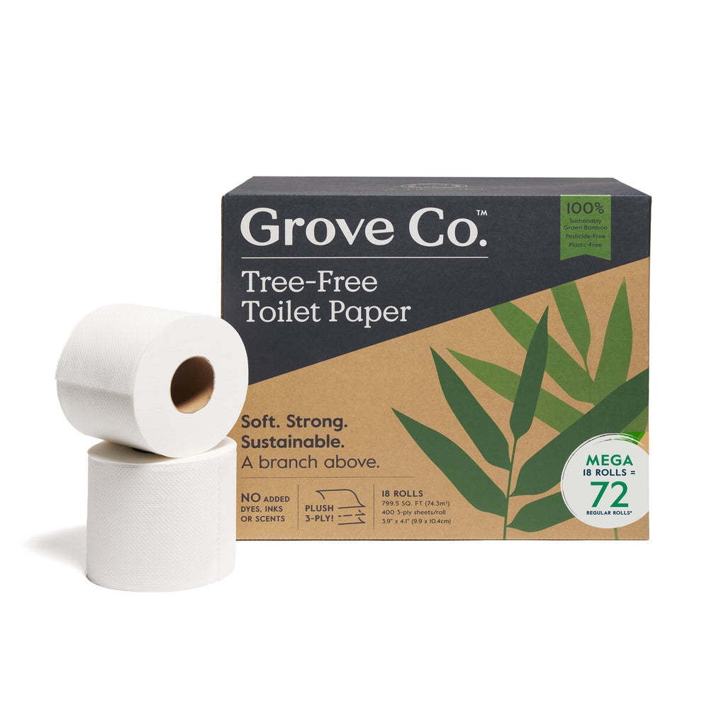 Home Essentials 3-Ply Bamboo Toilet Paper 400 sheets per roll for daily home and personal routines with cleaning laundry and paper products