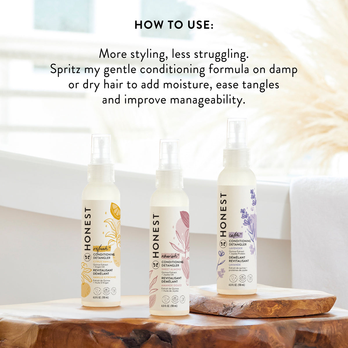 Routine Ready Conditioning Detangler for daily home and personal routines with hair care