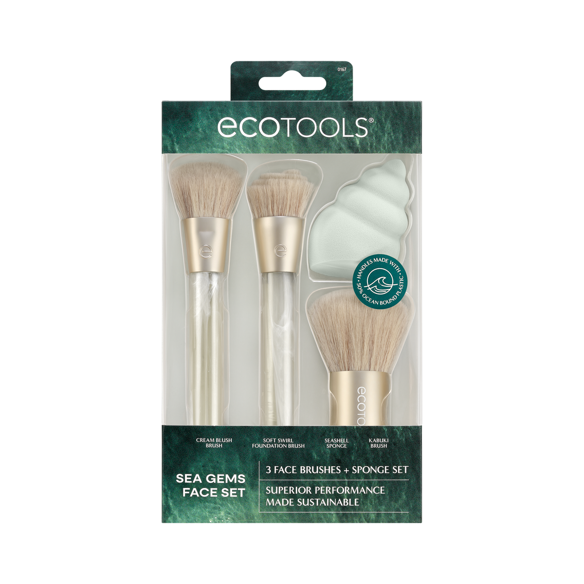 Routine Ready Eco Sea Gems Face Set for daily home and personal routines with facial skin and sun care