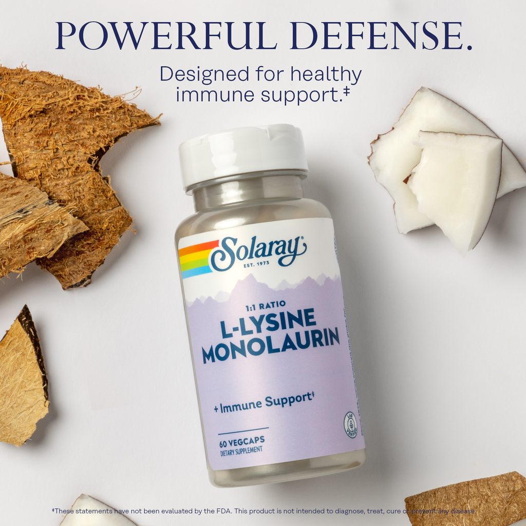 Home Essentials L-Lysine Monolaurin 1 1 Ratio Veg Capsule for daily home and personal routines with general everyday essentials