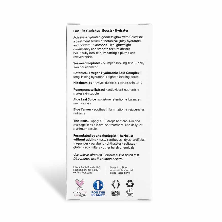Daily Care CELESTINE Hydra-Peptide Replenishing Serum for daily home and personal routines with facial skin and sun care