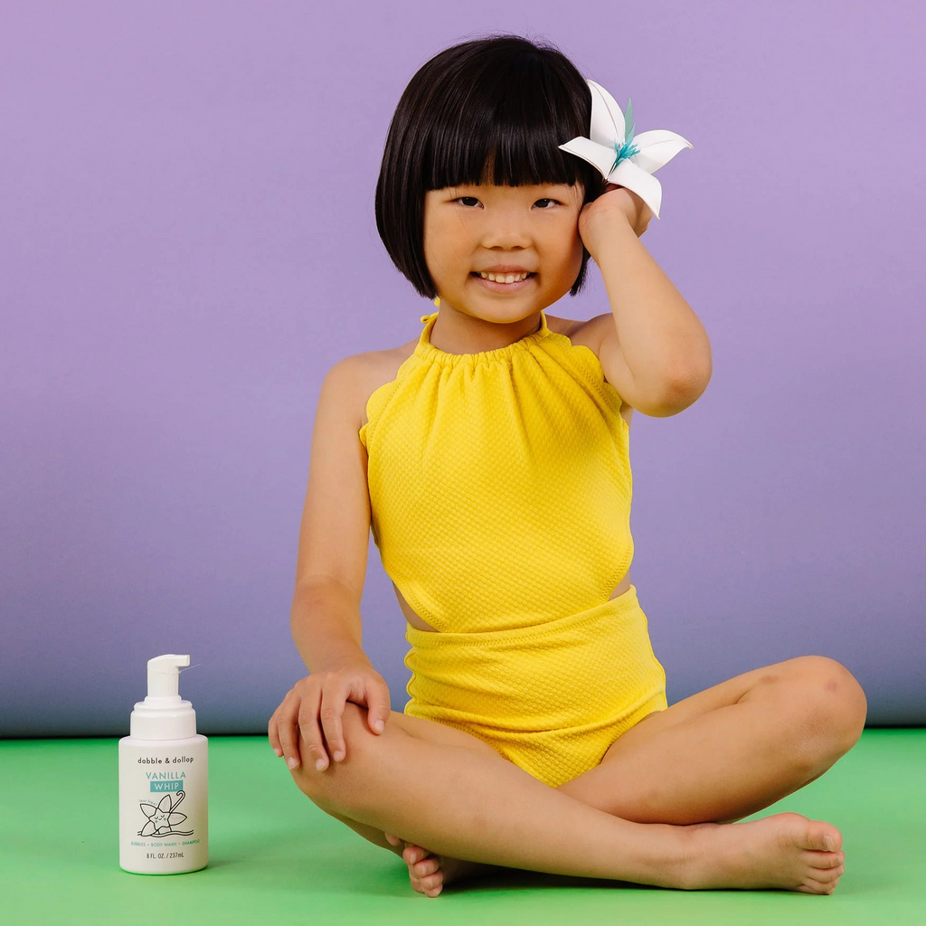 Practical Living 3-in-1 Whip - Shampoo, Body Wash and Bubble Bath for daily home and personal routines with hair care