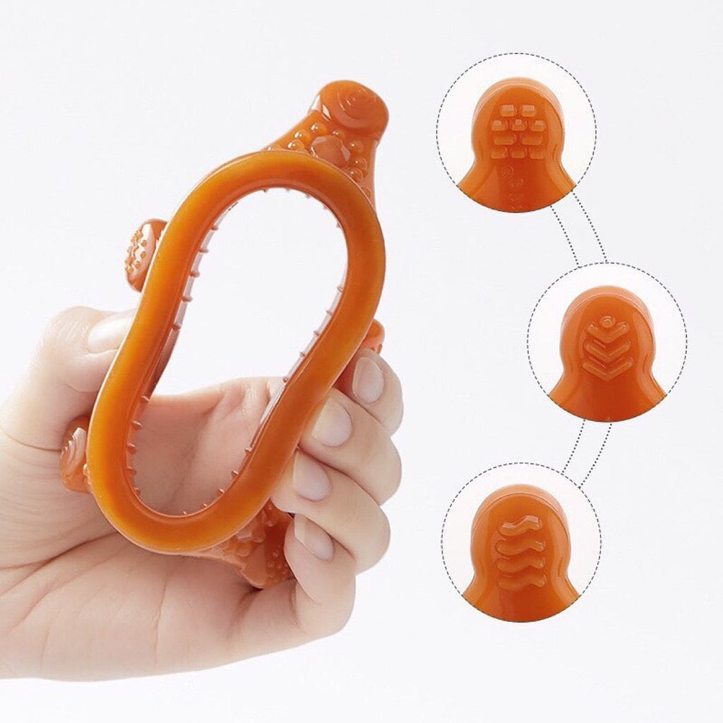 Routine Ready fully Food Grade Silicone Sensory Development Crown Teether for daily home and personal routines with baby care and kids products