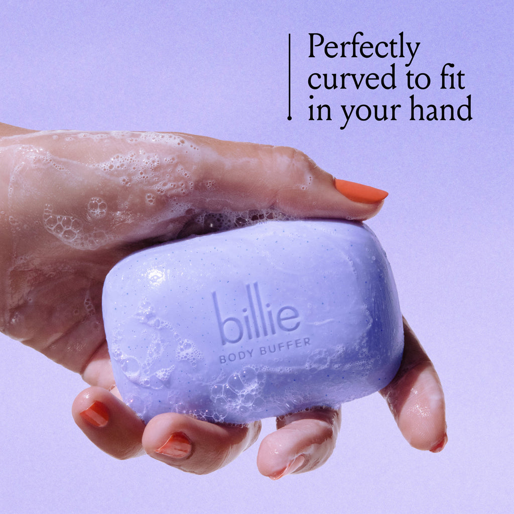 Home Essentials Body Buffer - Pre-shave Exfoliating Bar for daily home and personal routines with cleaning laundry and paper products