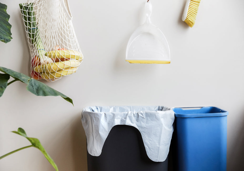 Daily Care fully Recycled Plastic Trash Bags, Tall Kitchen, Easy-Tie - 13 Gallon for daily home and personal routines with cleaning laundry and paper products