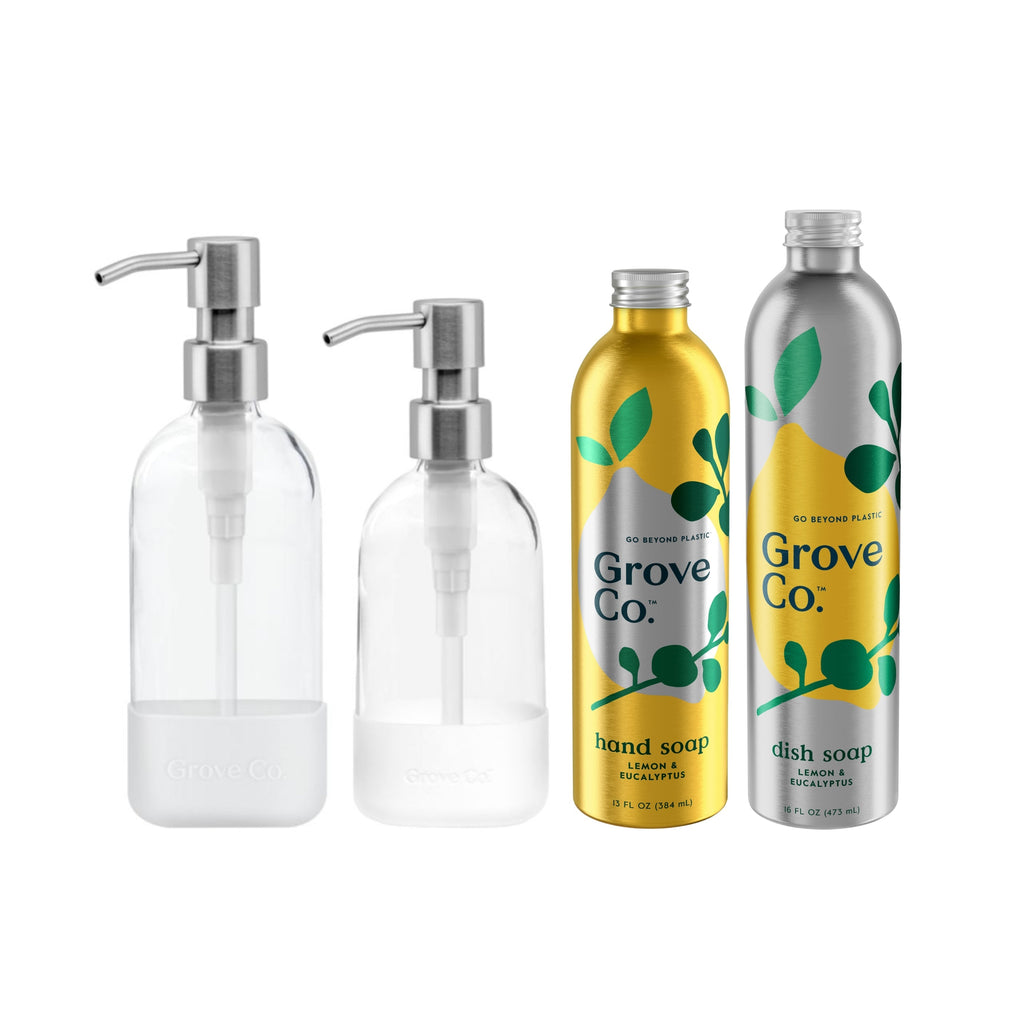 Daily Care Hand and Dish Soap Starter Set for daily home and personal routines with cleaning laundry and paper products