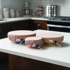 Practical Living Linen Bowl Cover Bundle - Rose for daily home and personal routines with cookware food storage and kitchen tools