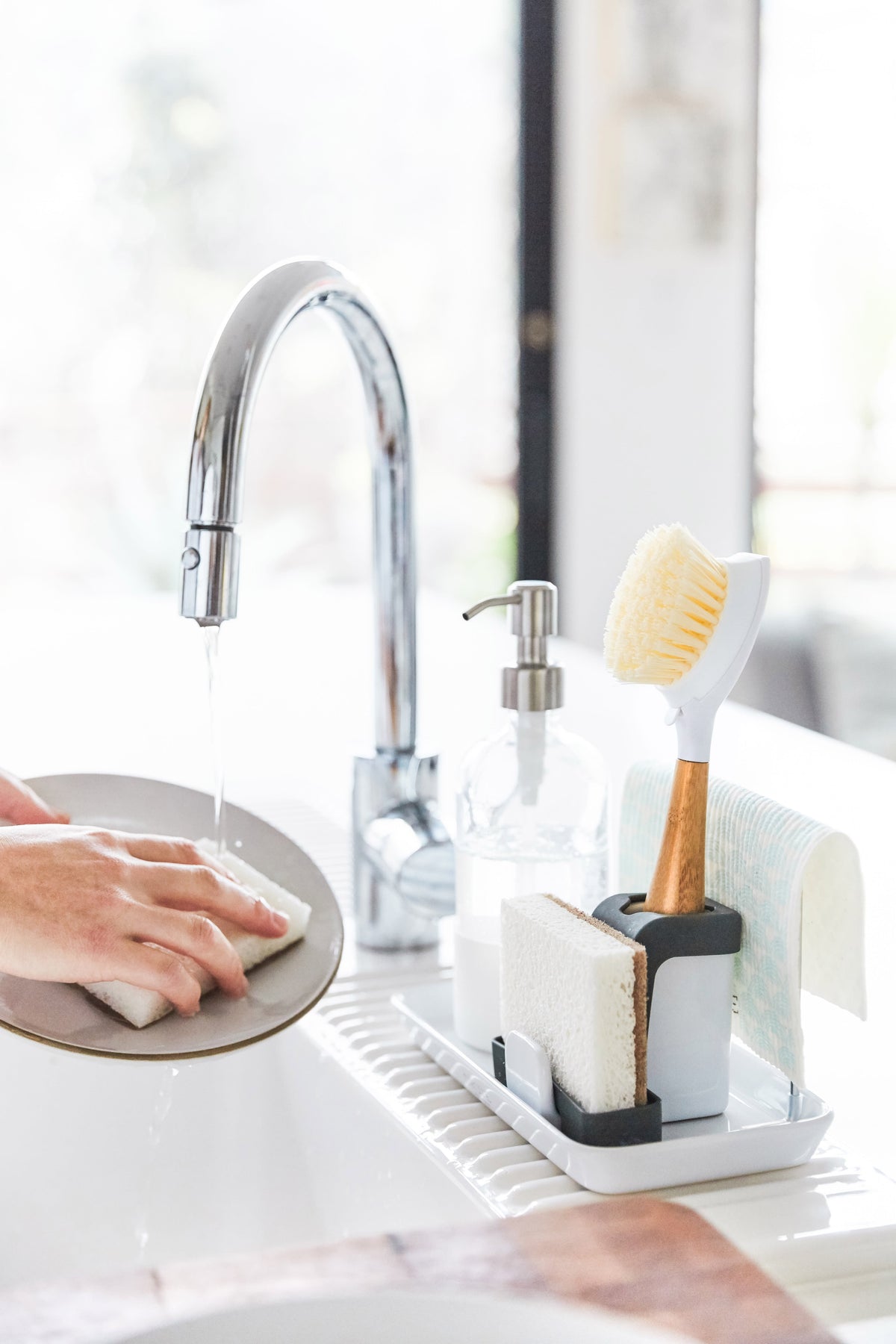 Everyday Home Ceramic Sink-Side Tray for daily home and personal routines with general everyday essentials