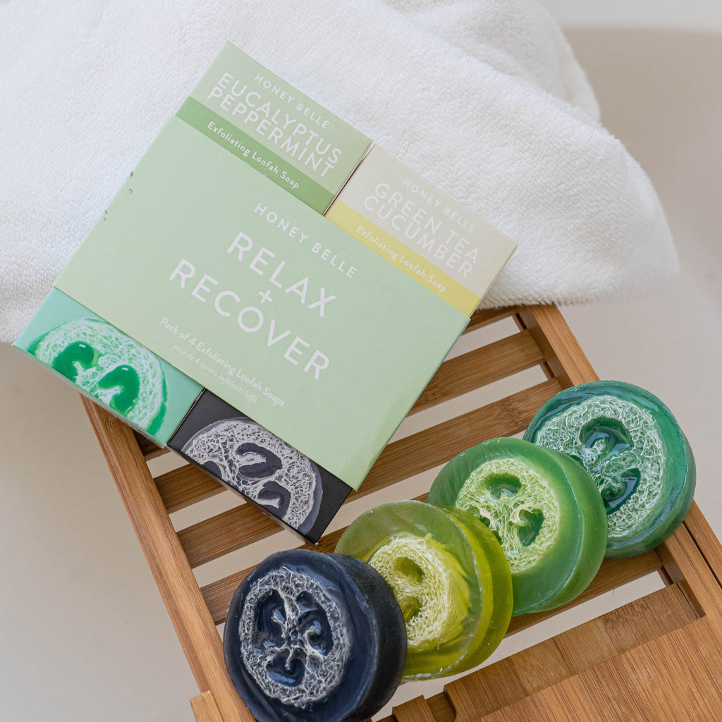Everyday Home Exfoliating Loofah Soap Gift Set for daily home and personal routines with bath body and hygiene