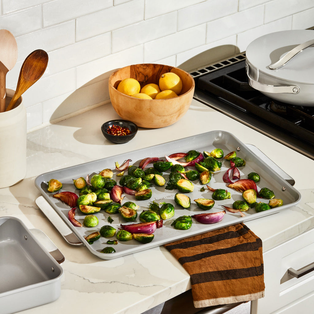 Routine Ready Ceramic Baking Sheet Duo for daily home and personal routines with cookware food storage and kitchen tools