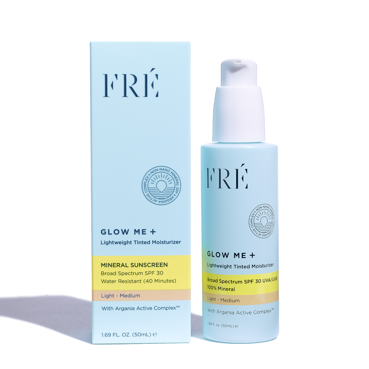 Home Essentials GLOW ME + Tinted Mineral SPF 30 Moisturizer for daily home and personal routines with facial skin and sun care