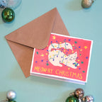 Everyday Home Holiday Cards - Cat for daily home and personal routines with pet care treats and accessories