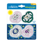 Practical Living Advantage Glow-in-the-Dark Baby Pacifier, Stage 2, Fully Symmetrical Soother with Soft Silicone Bulb for daily home and personal routines with baby care and kids products