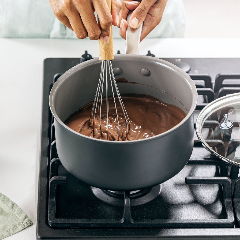 Routine Ready Chatham Nonstick, Ceramic Sauce Pan with Lid, 3 qt for daily home and personal routines with cookware food storage and kitchen tools